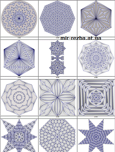 Эскизы резных розеток посложнее (5)